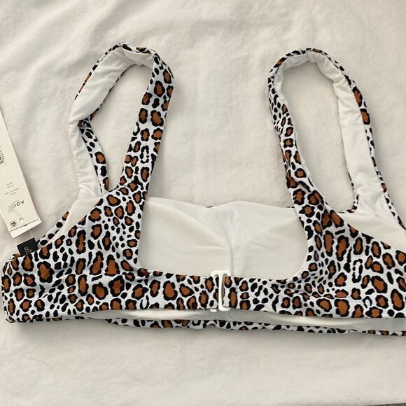 Aqua Swim Animal Print Lined Swim Top NWT - Picture 3 of 7